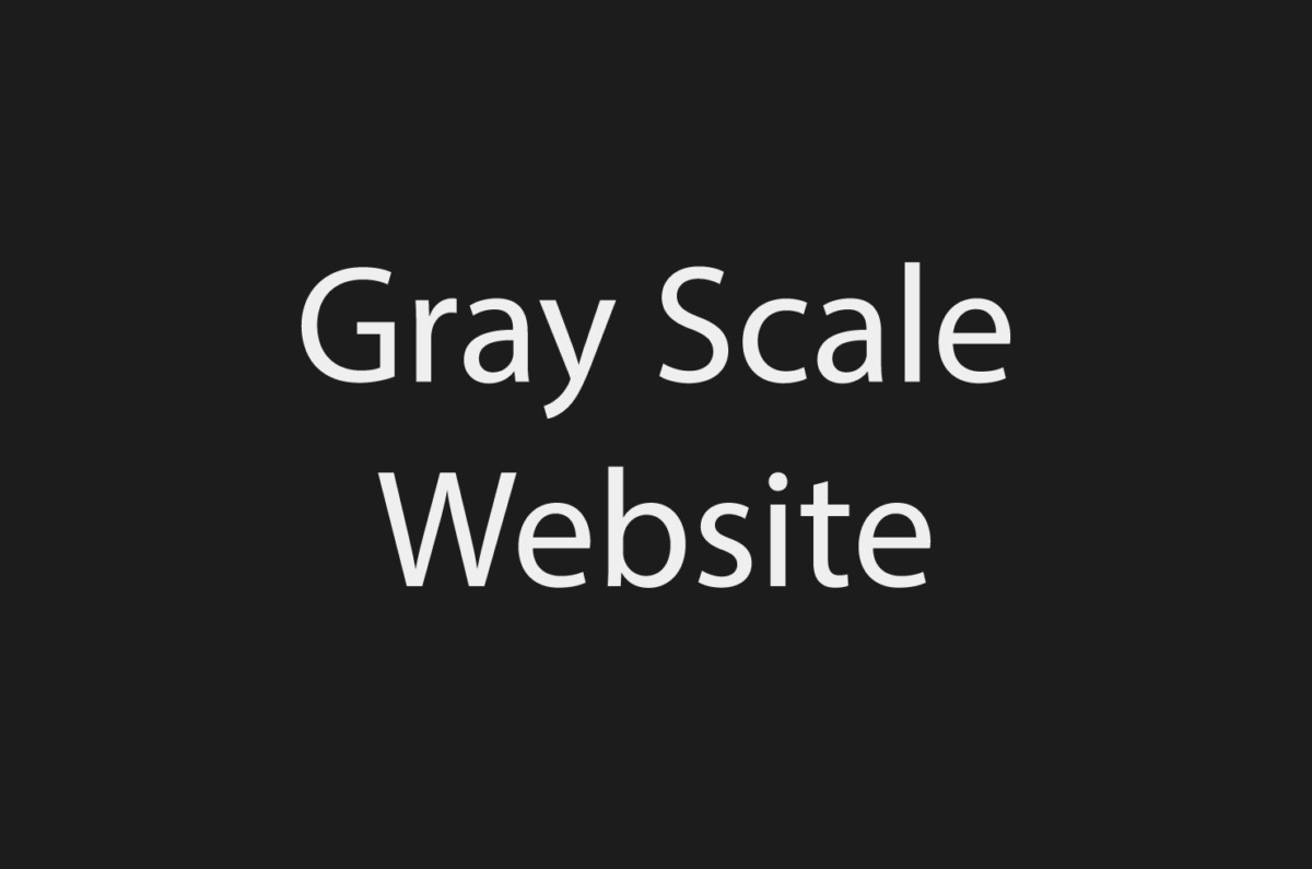 gray scale website